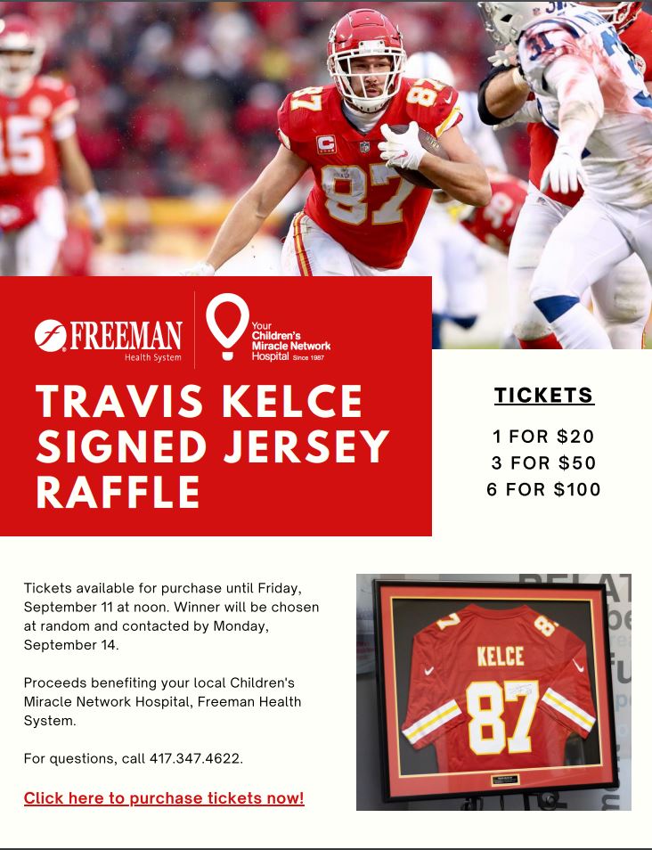 Travis Kelce Raffle Jersey