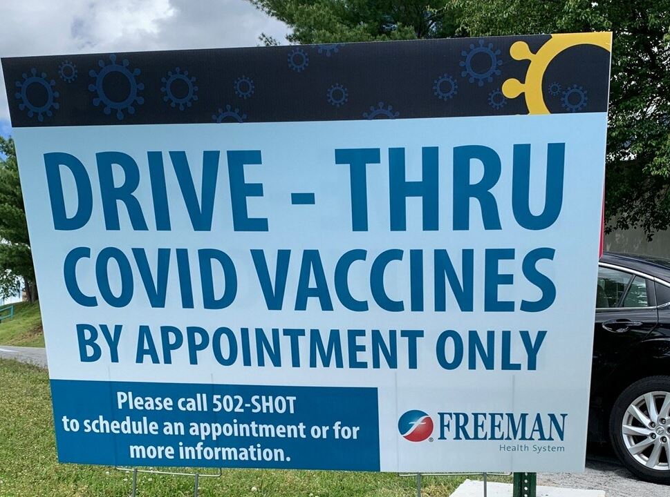 COVID Vaccine sign
