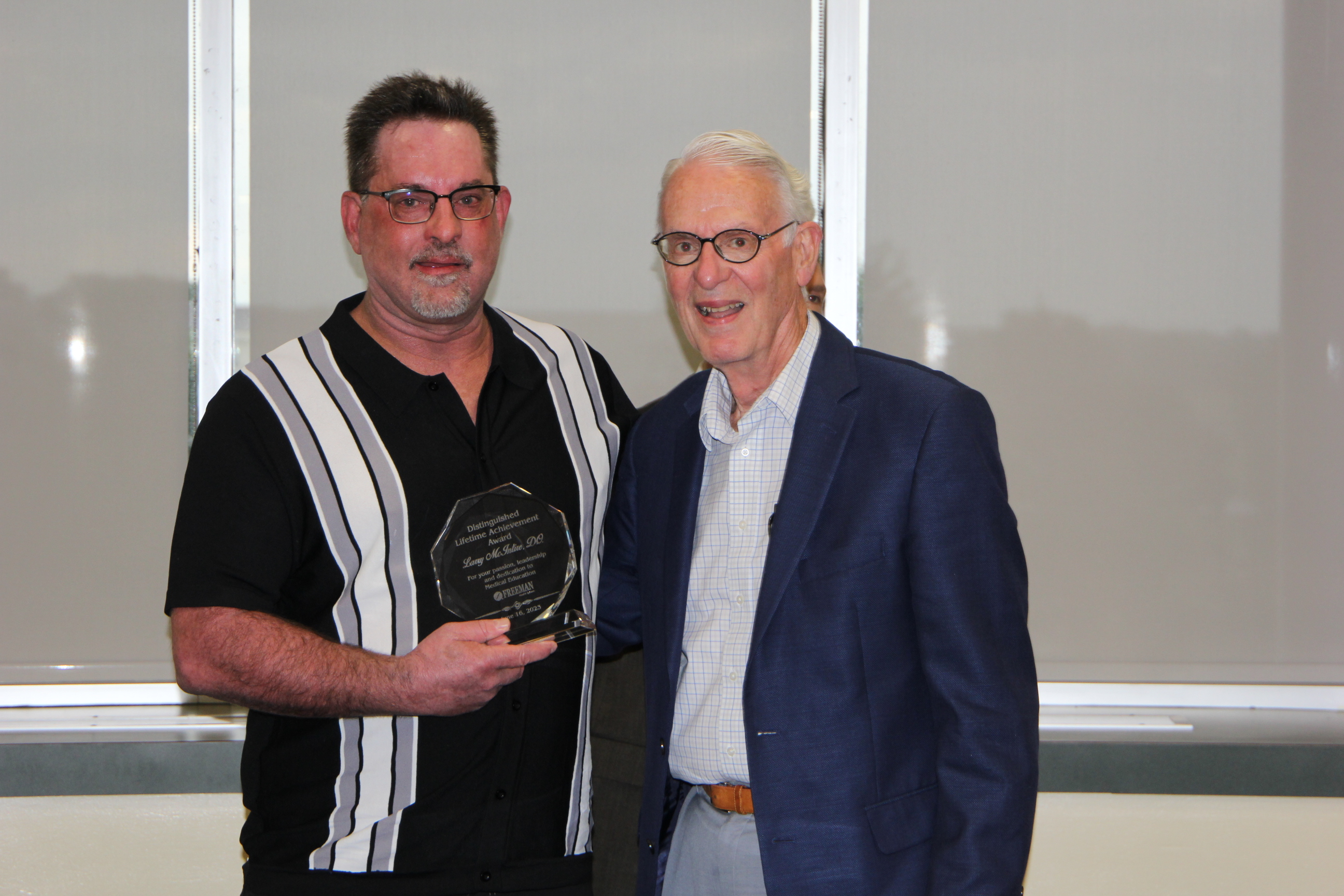 "Larry McIntire receives Lifetime Achievement Award"