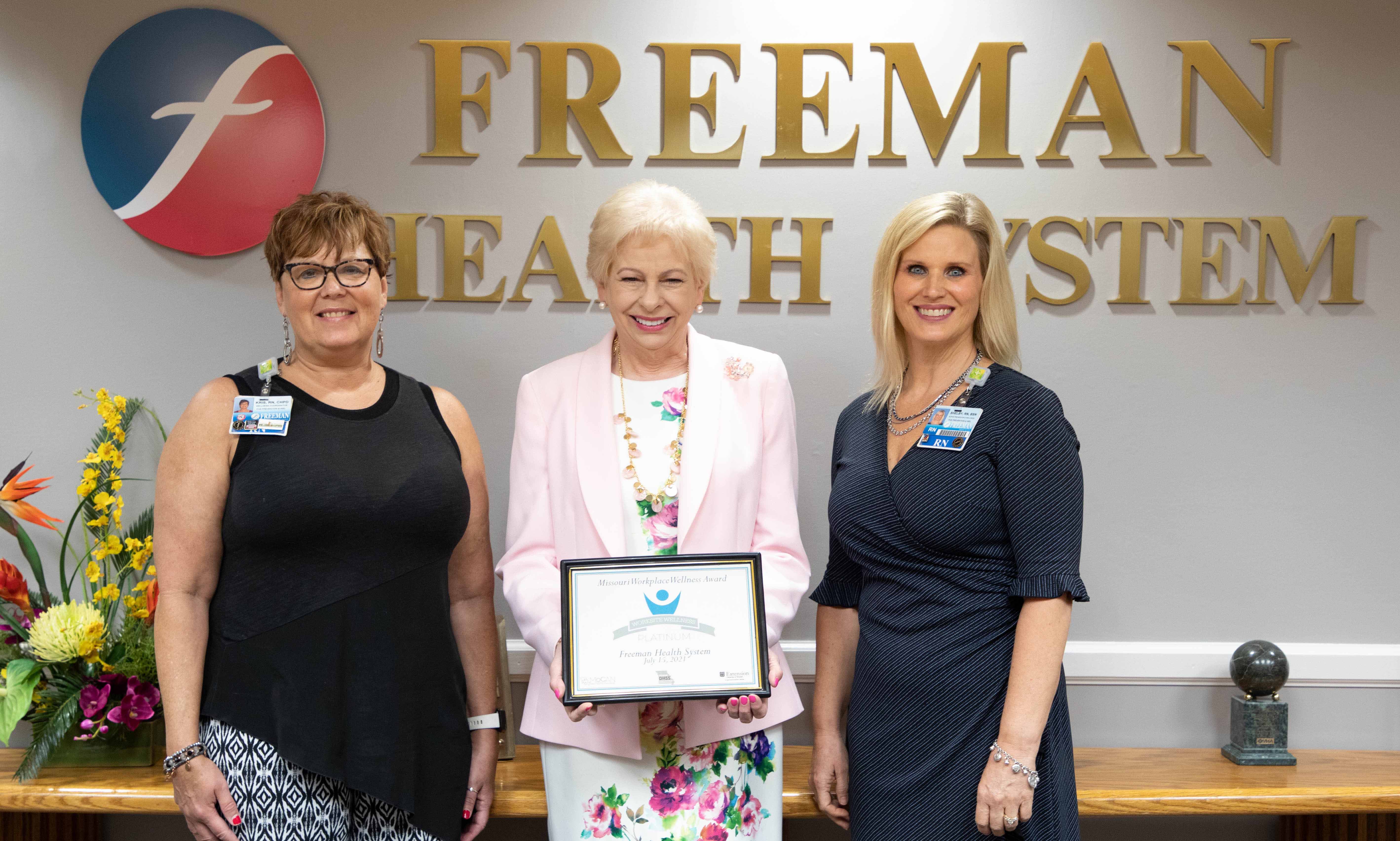 Freeman Earns Missouri Platinum Level Workplace Wellness Award
