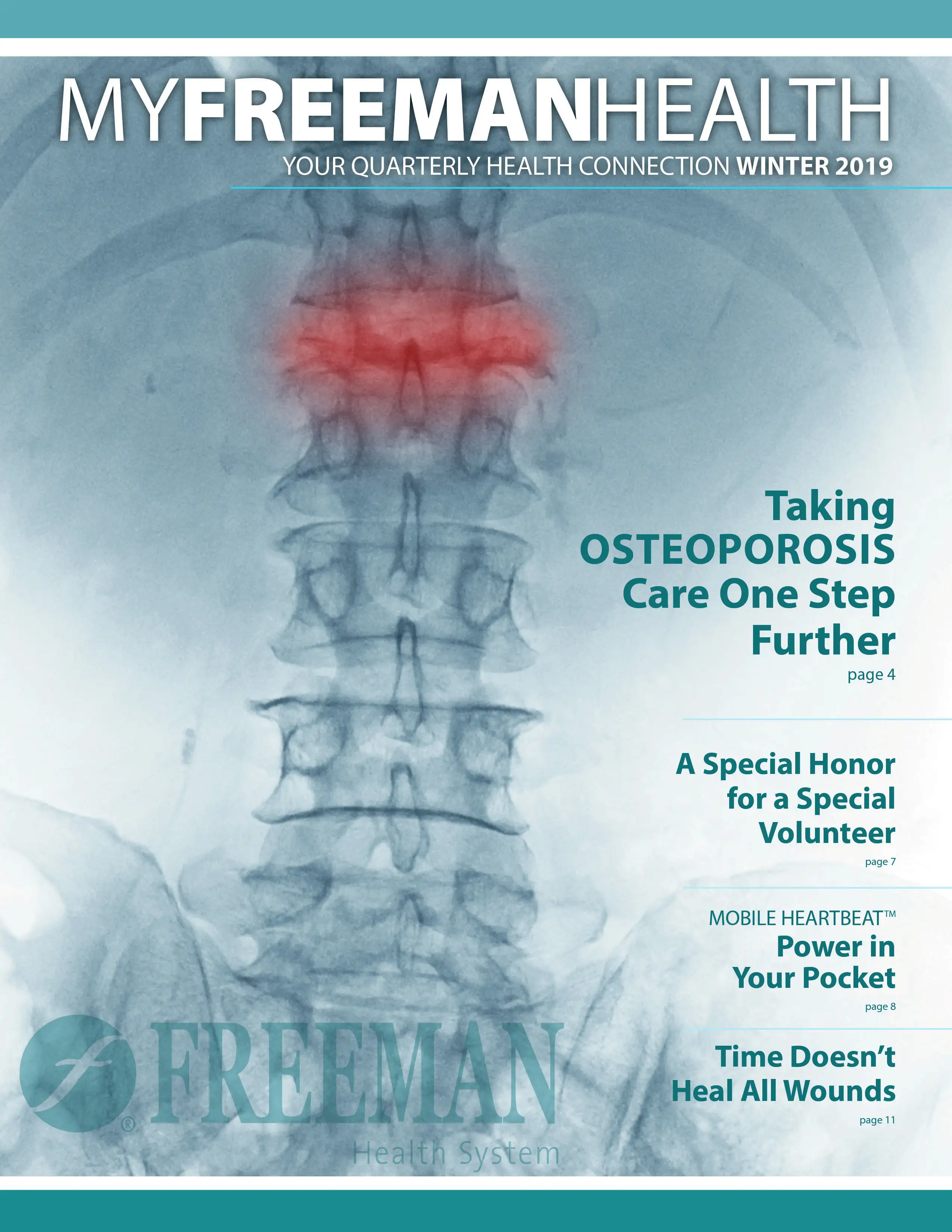 Osteoporosis, Volunteers, Mobile Heartbeat and Wound Care