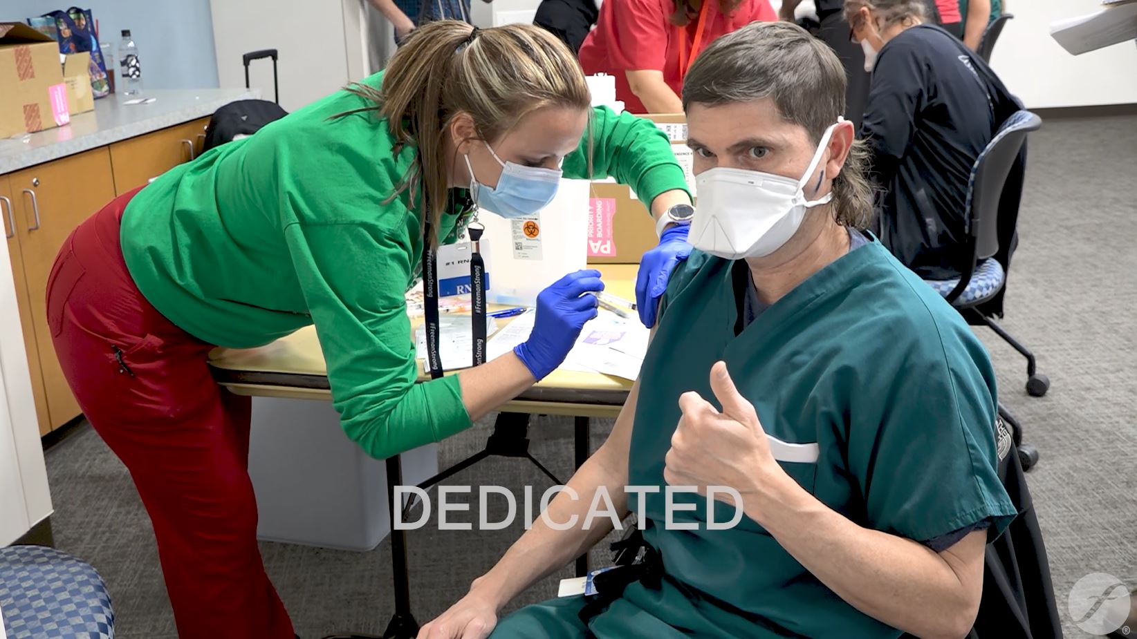 Freeman Frontliners Receive COVID Vaccinations Freeman Frontliners Receive COVID Vaccinations