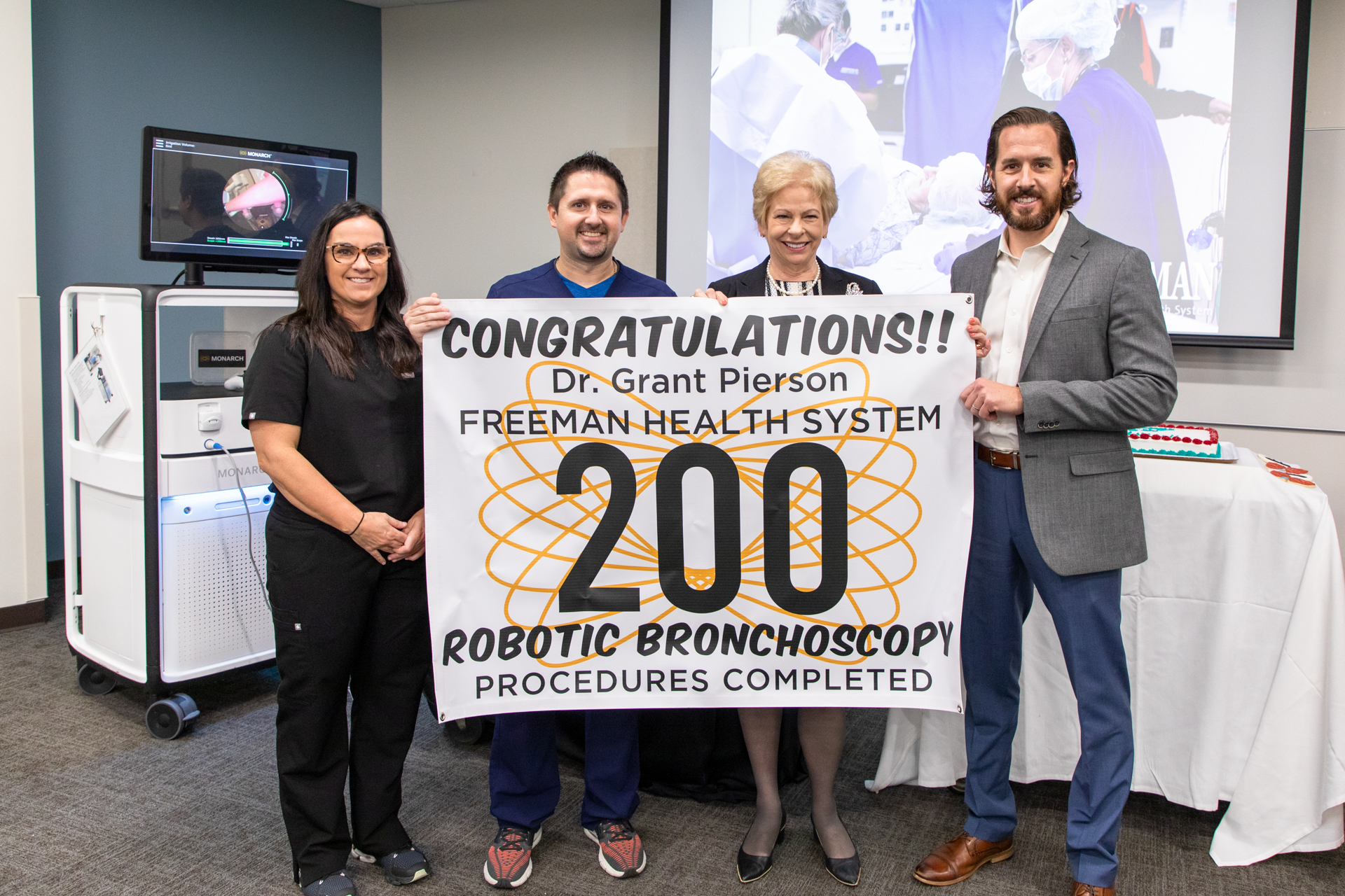 Freeman Reaches Milestone with MONARCH® Robot-Assisted Bronchoscopy